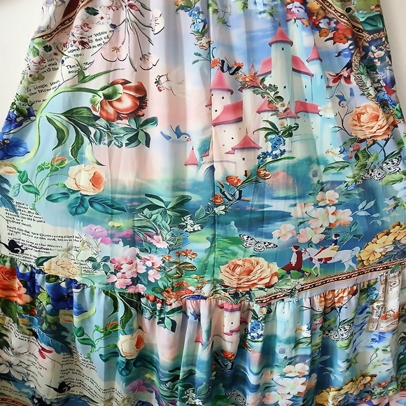 Fairytale SNOW WHITE Long MAXI DRESS Cottagecore Women's PLUS Size XL 2XL - Picture 9 of 10